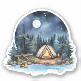Summer Camping Vinyl Sticker Klistermärken