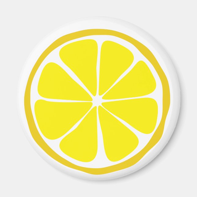 Summer Citrus Lemon Magnet (Framsidan)