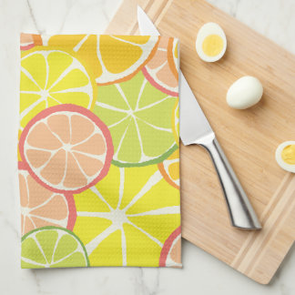 Summer Citrus Slice Kökshandduk