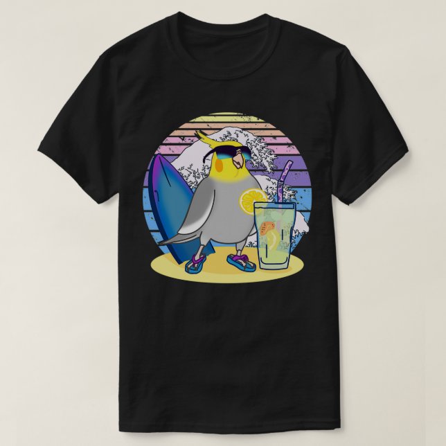 Summer Cockatiel T Shirt (Design framsida)