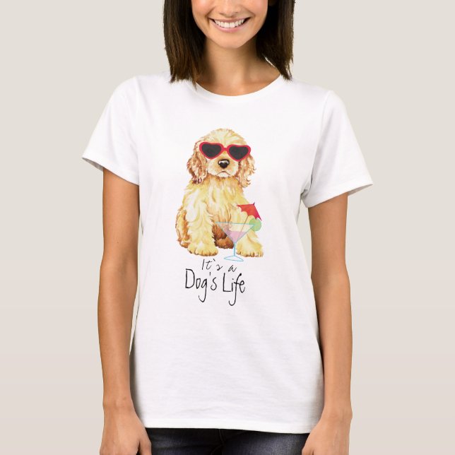 Summer Cocker Spain T Shirt (Framsida)