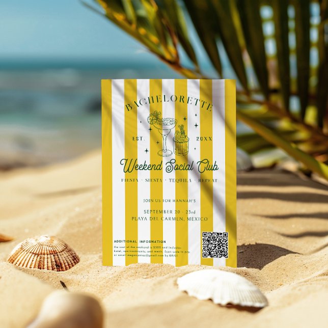 Summer Cocktail-Klubb | Bachelorette Helg Inbjudningar (Skapare uppladdad)