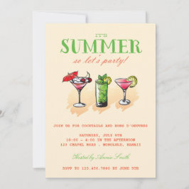 Summer Cocktail Party Inbjudningar