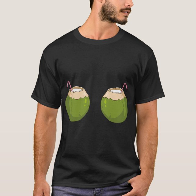 Summer Coconut Bra Funny Coconut T Shirt (Framsida)