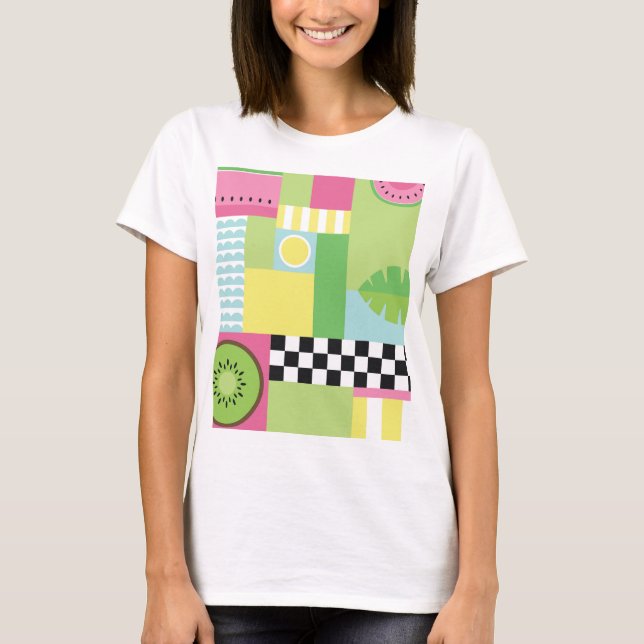Summer Colorfull Fruits T Shirt (Framsida)
