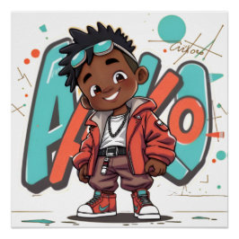 Summer Cool Jay ~ AiKo Kids Perfect Poster