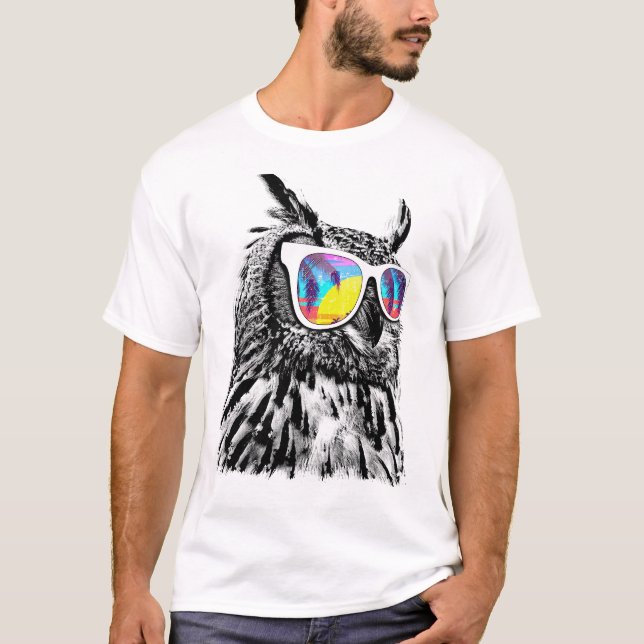 Summer cool owl t shirt (Framsida)