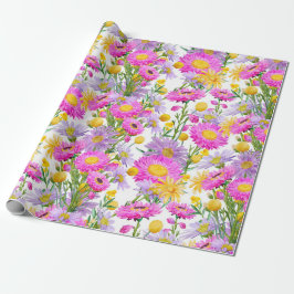 Summer Cottage Garden White Presentpapper