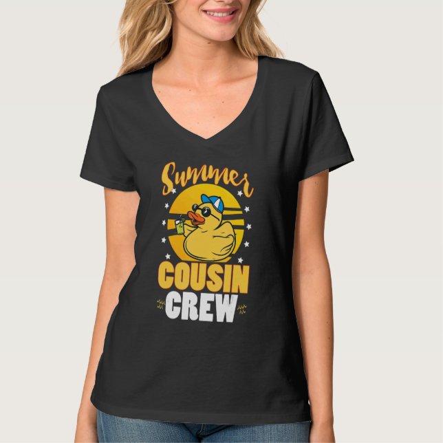 Summer Cousin Crew Yellow Duck T Shirt (Framsida)