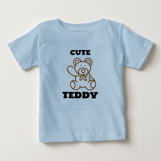 Summer Cute Bear Teddy Kids T Shirt (Framsida)