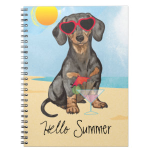 Summer Dachshund Anteckningsbok