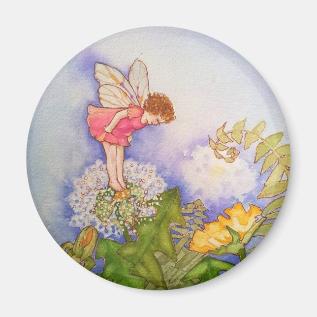Summer Dandelion Fairy Magnet (Framsidan)