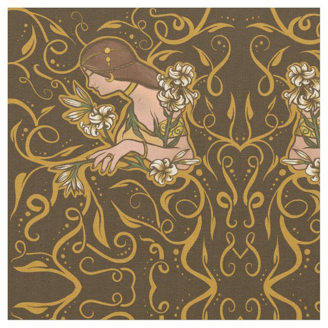 Summer Druid Goddess Tyg (Närbild)