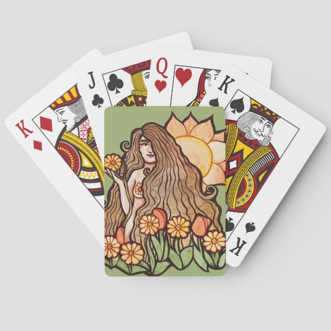 Summer Earth Goddess Casinokort (Baksidan)