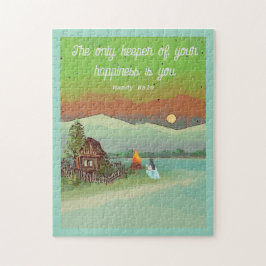 SUMMER ENERGY with huts sun blue sky and a lake Pussel