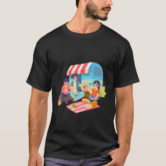 Summer Family Outing Happy And Outdoor Wear T Shirt