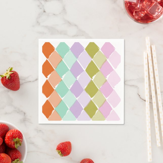 Summer färg mönster pappersservett (Insitu)