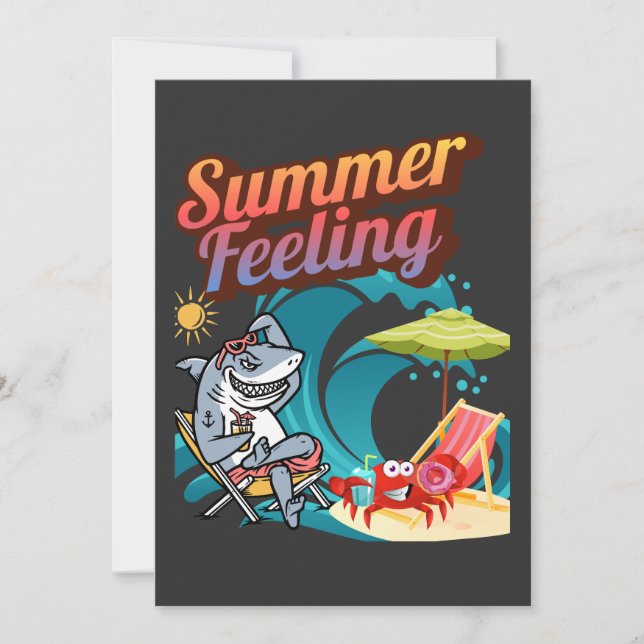 "Summer Feeling"  Inbjudningar (Framsida)