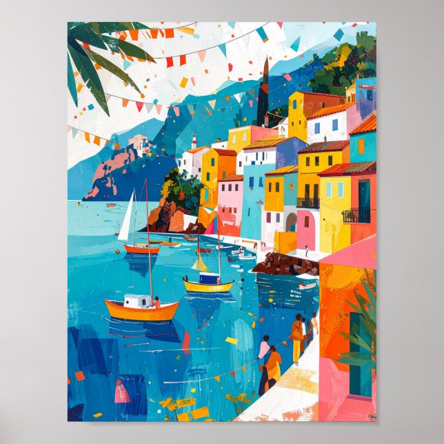 Summer Festival Abstract Poster (Framsidan)