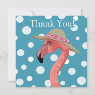 Summer Flamingo Blue Polka dots Tack
