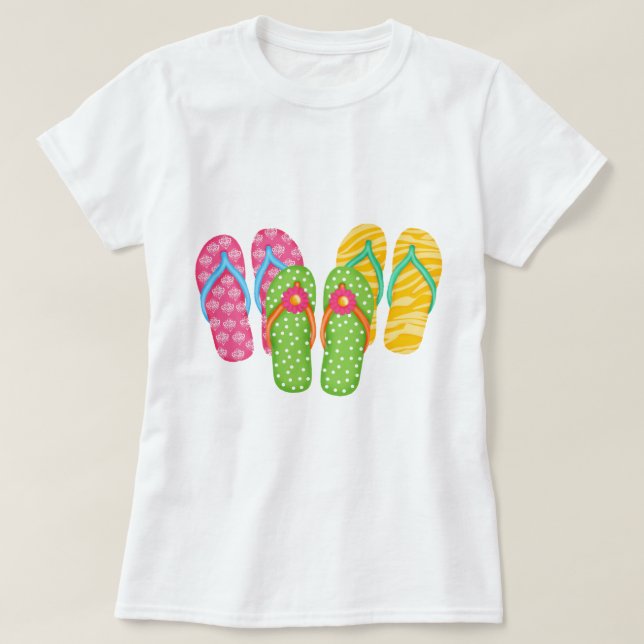 Summer Flinflip flops T-shirt (Design framsida)