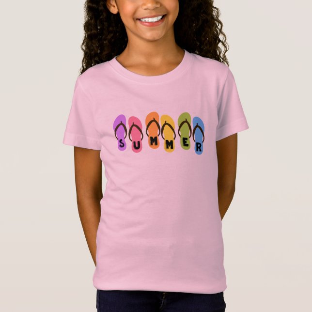 Summer Flinflip flops T Shirt (Framsida)