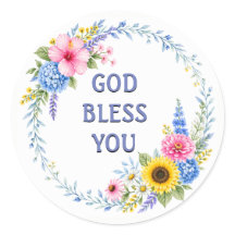 Summer Floral Wreath Watercolor