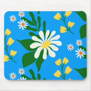 Summer Flower Bouquet på Blue Musmatta