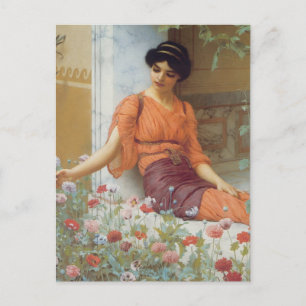 Summer Flowers av John William Godward Vykort