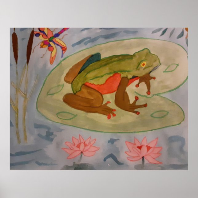 Summer Frog Pond Poster (Framsidan)