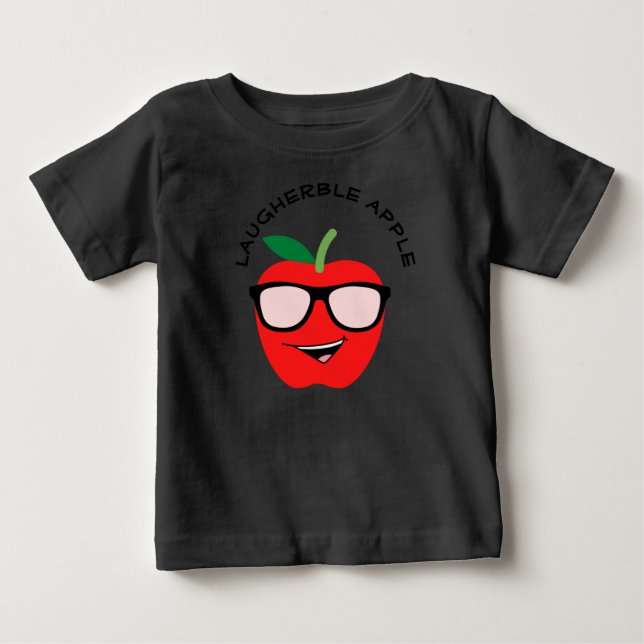 Summer Fruit Baby Black T Shirt (Framsida)