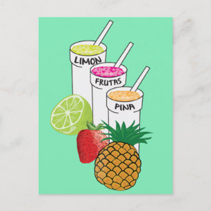 Summer Fruit smoothie Vykort