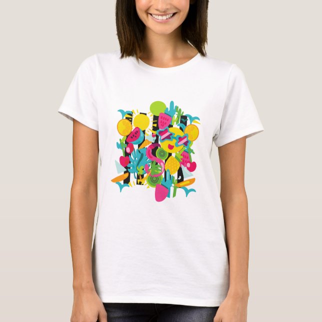 Summer fruit T shirt funny (Framsida)