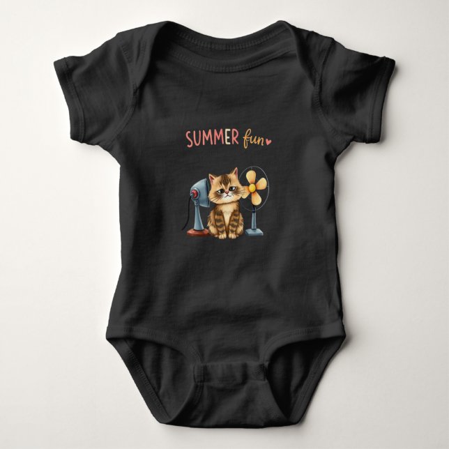 Summer Fun Cat T-Shirt Sarcastic Tabby  (Framsida)