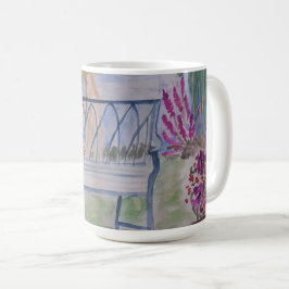 Summer Garden Bench Kaffemugg