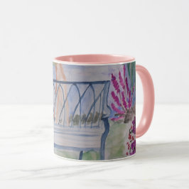 Summer Garden Bench Mugg