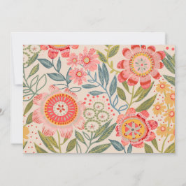 Summer Garden Bold Blooms  Inbjudningar