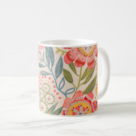 Summer Garden Bold Blooms  Kaffemugg