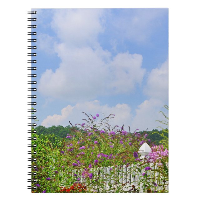 Summer Garden Notebook Anteckningsbok Med Spiral (Framsidan)