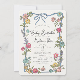 Summer Garden Party Bright Blommigt Baby Sprinkle