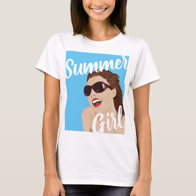 Summer Girl T Shirt (Framsida)
