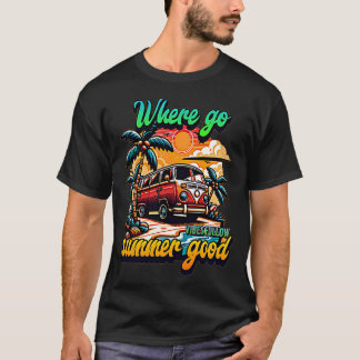 Summer Good Vibes - Trendig Beachwear T Shirt