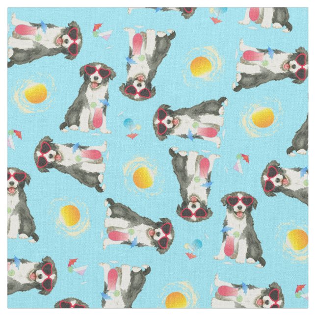 Summer Gräns Collie Fabric Tyg (Närbild)