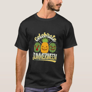 Summer Halloween Jack O Lantern Celebrate Summerwe T Shirt