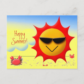Summer Hälsning Vykort