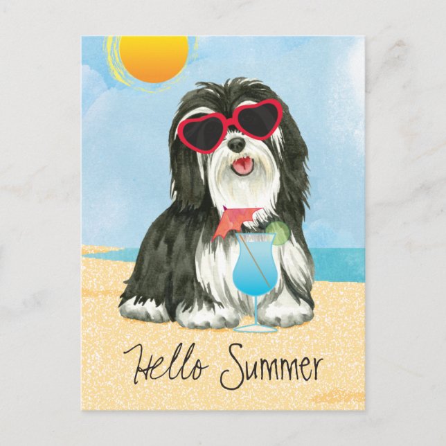 Summer Havanese Vykort (Framsida)