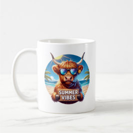 Summer Highland Cow Kaffemugg