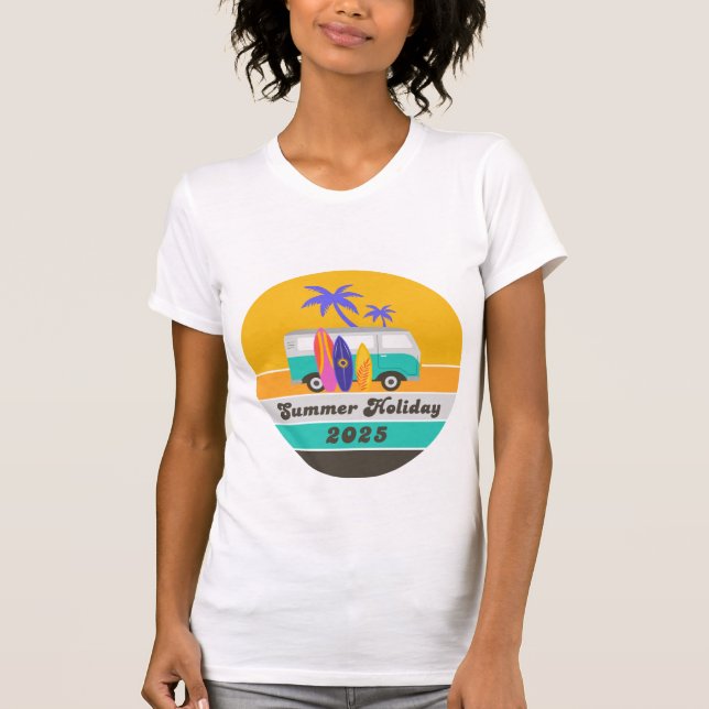 Summer Holiday 2025 Tee, Family trip, vacation T Shirt (Framsida)