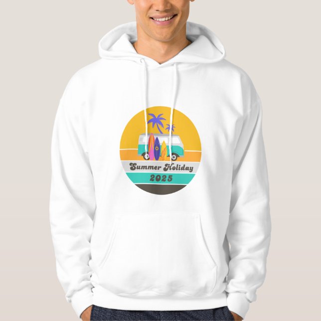 Summer Holiday 2025, vacation, trip Hoodie (Framsida)