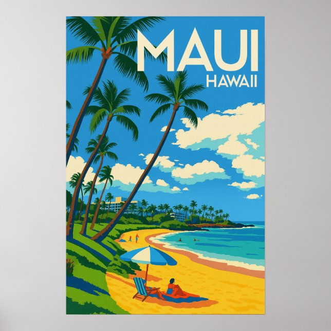 Summer Holiday Destination Hawaii Poster (Framsidan)